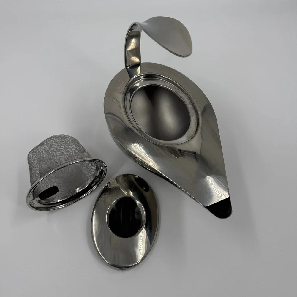 Bodum Naoko Teapot Stainless Steel‎ Carsten Jorgensen Design Genie Lamp MCM